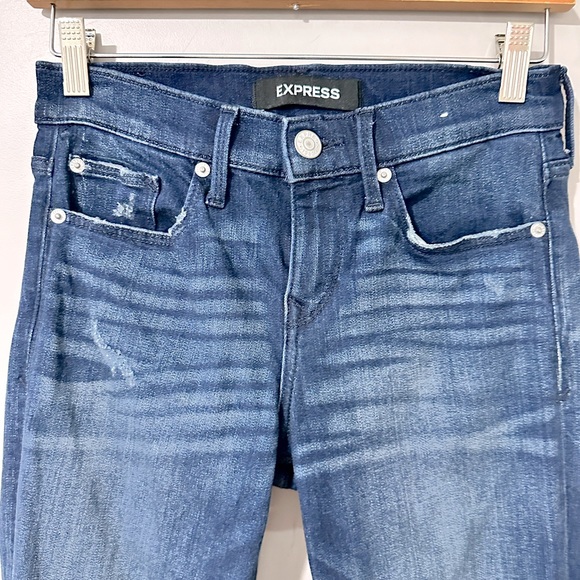 Express Performance Cropped Skinny Mid Rise “Stretch +” Jeans **GWP-see listing - Picture 4 of 10
